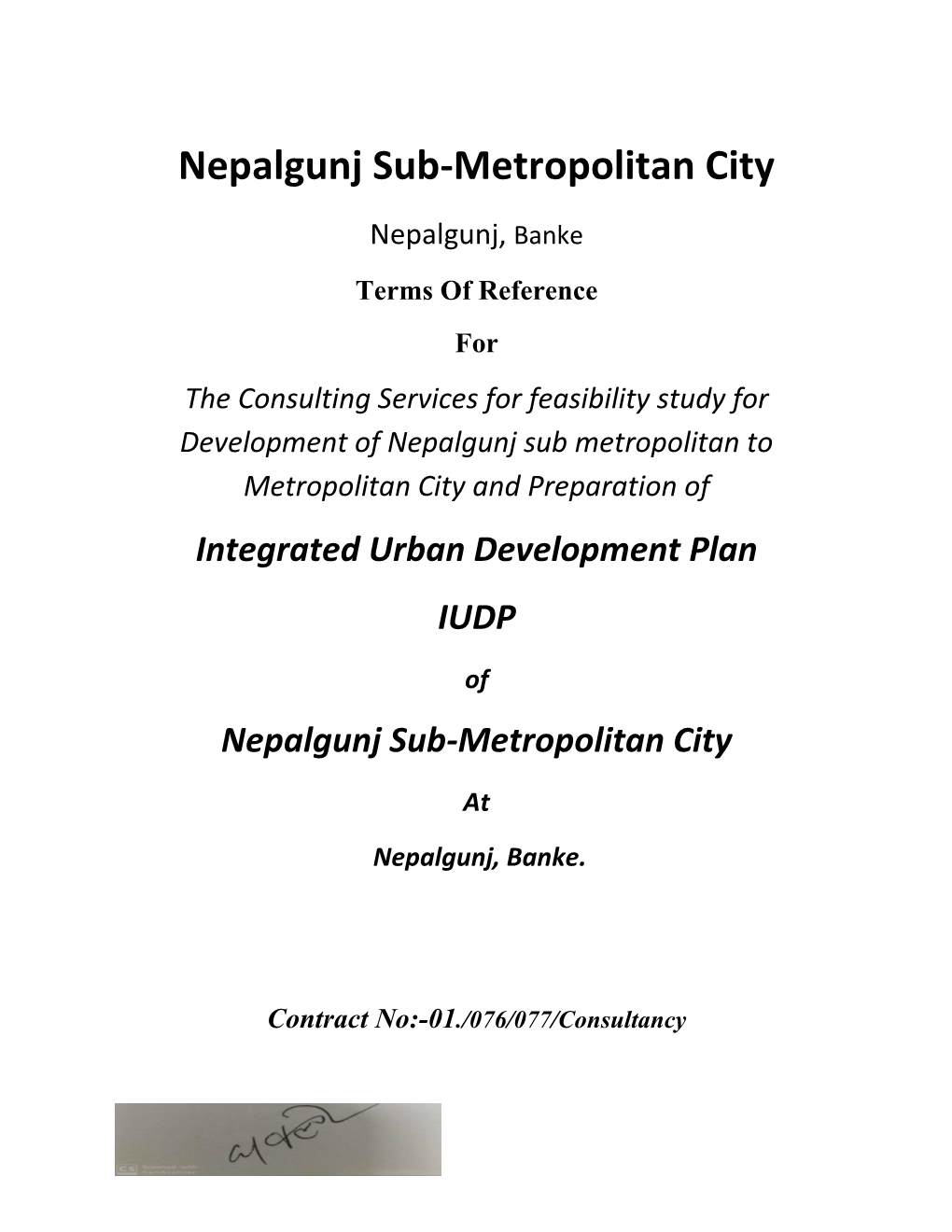 Nepalgunj Sub-Metropolitan City