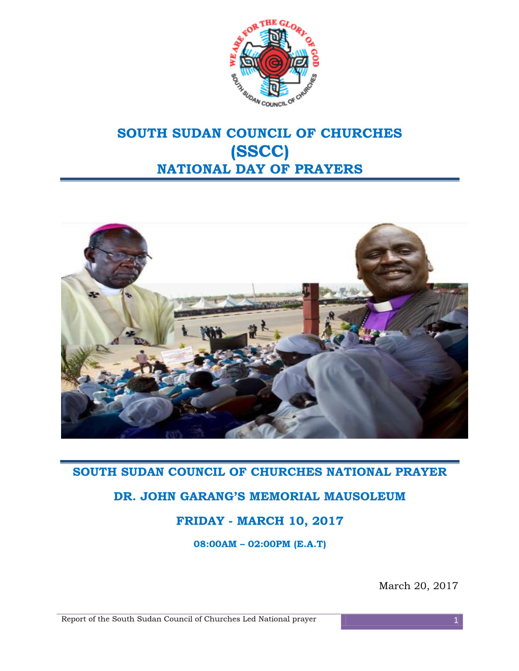 South Sudan Council of Churches, National Prayer Report
