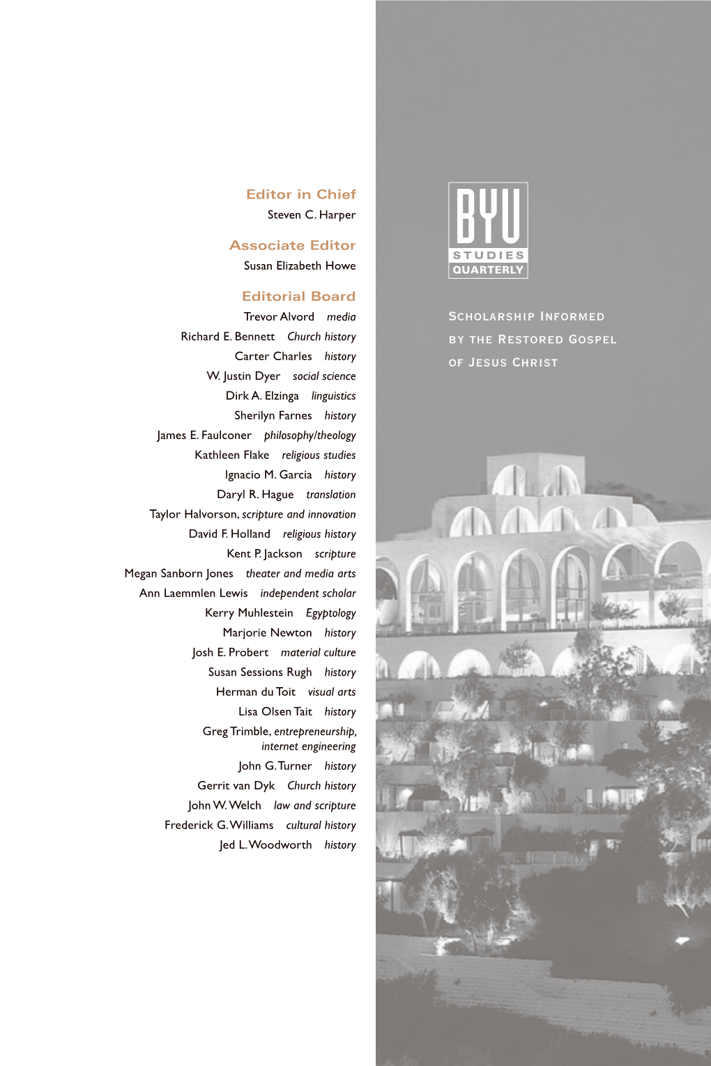 BYU Studies Quarterly Volume 59 Number 4 (2020)