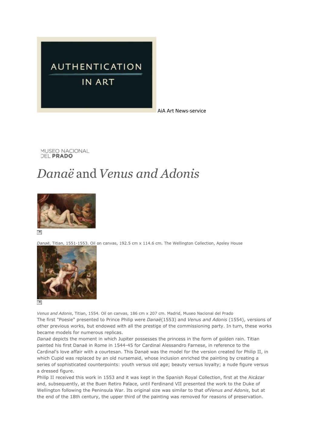 Danaëandvenus and Adonis