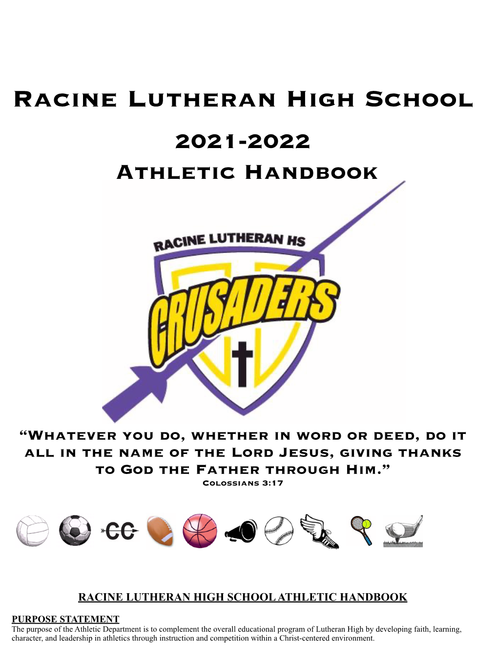 Athletic Handbook