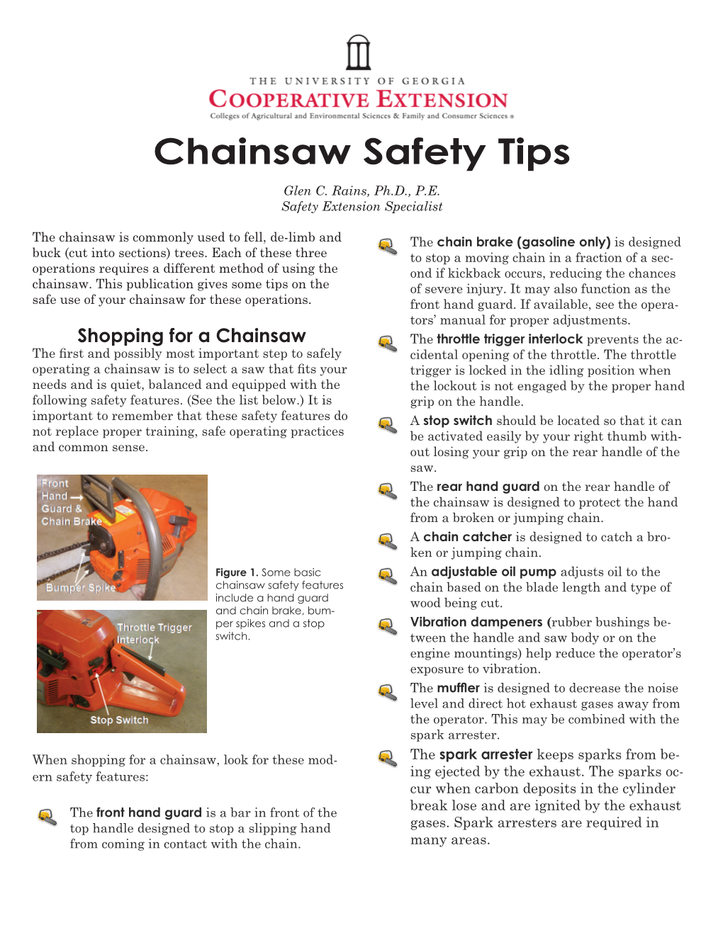 Chainsaw Safety Tips Glen C