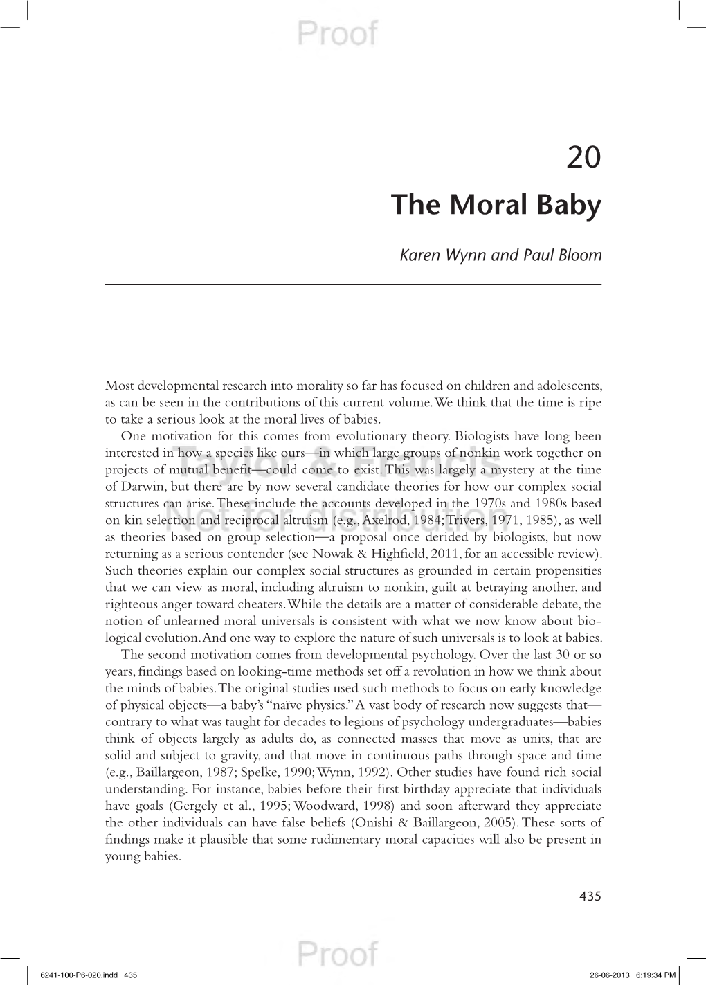 The Moral Baby