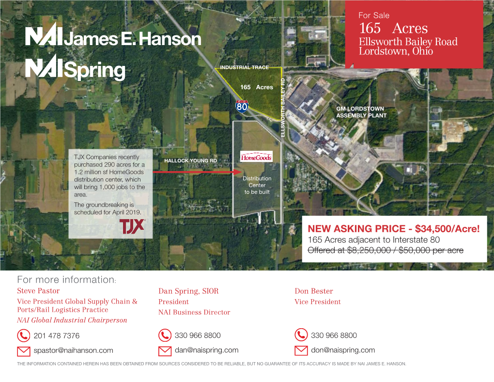 165± Acres Ellsworth Bailey Road Lordstown, Ohio