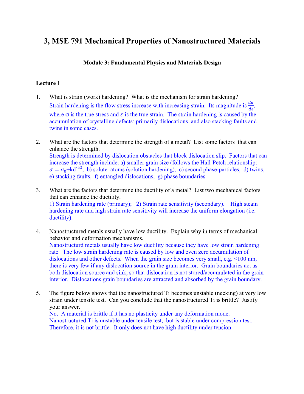 MSE 566 Homework Module 3 Solution