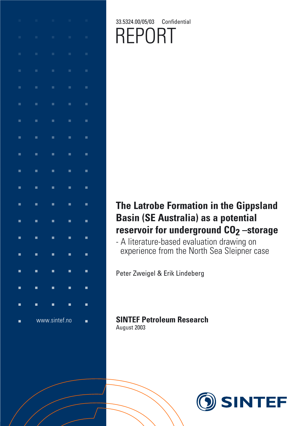 The Latrobe Formation in the Gippsland Basin \(SE Australia\) As a Potential Reservoir for Underground CO2 –Storage- a Lite