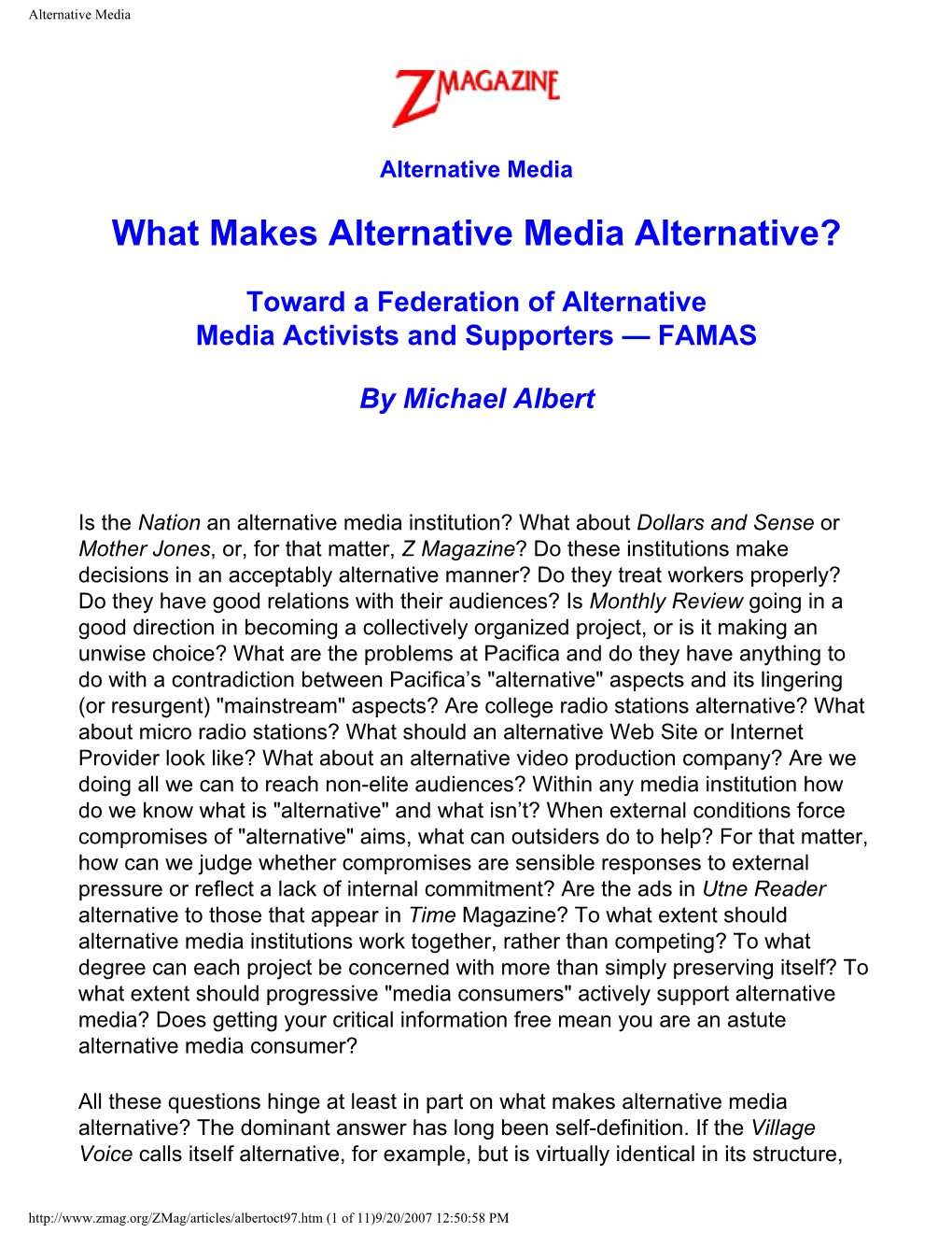 Alternative Media