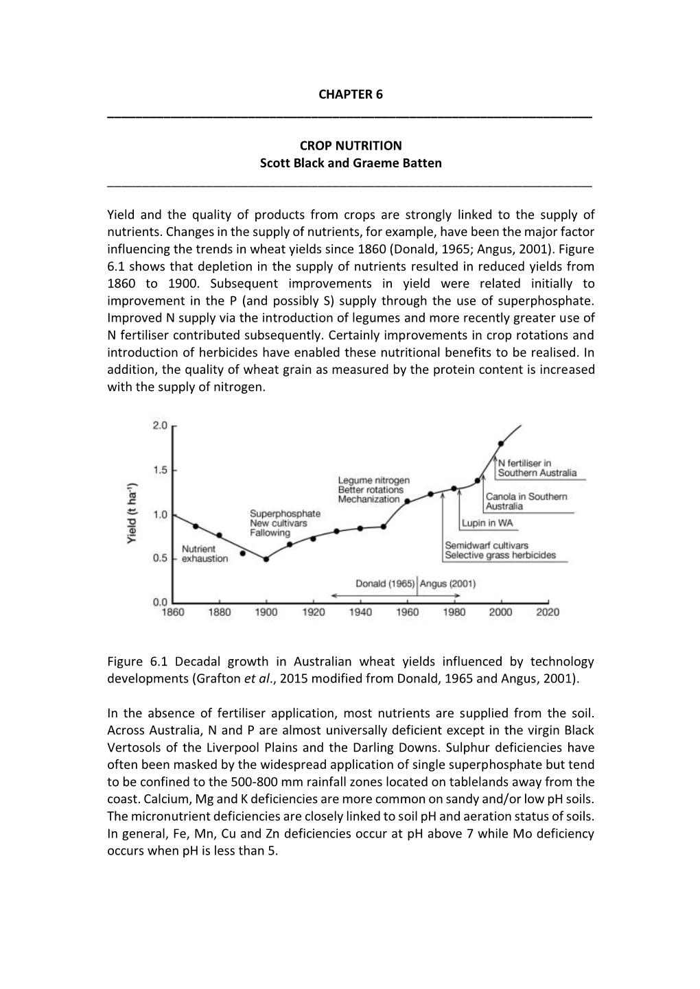 CROP NUTRITION Scott Black and Graeme Batten ______