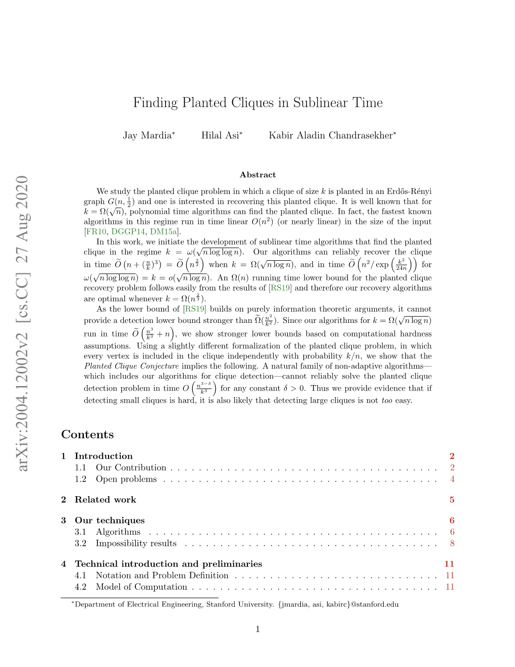 Finding Planted Cliques in Sublinear Time