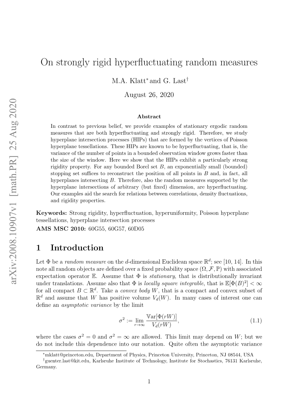 On Strongly Rigid Hyperfluctuating Random Measures