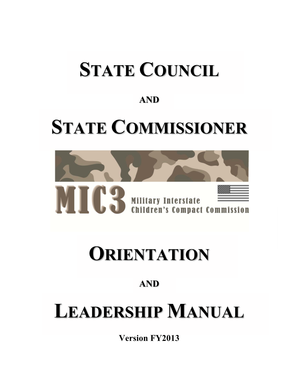 State Council State Commissioner Orientation
