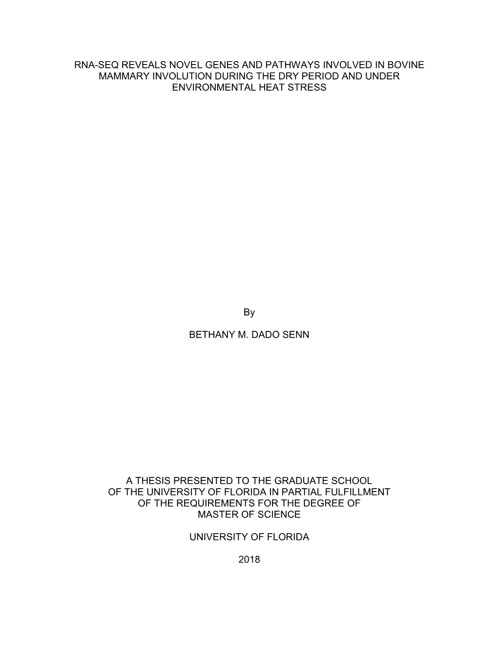 University of Florida Thesis Or Dissertation Formatting