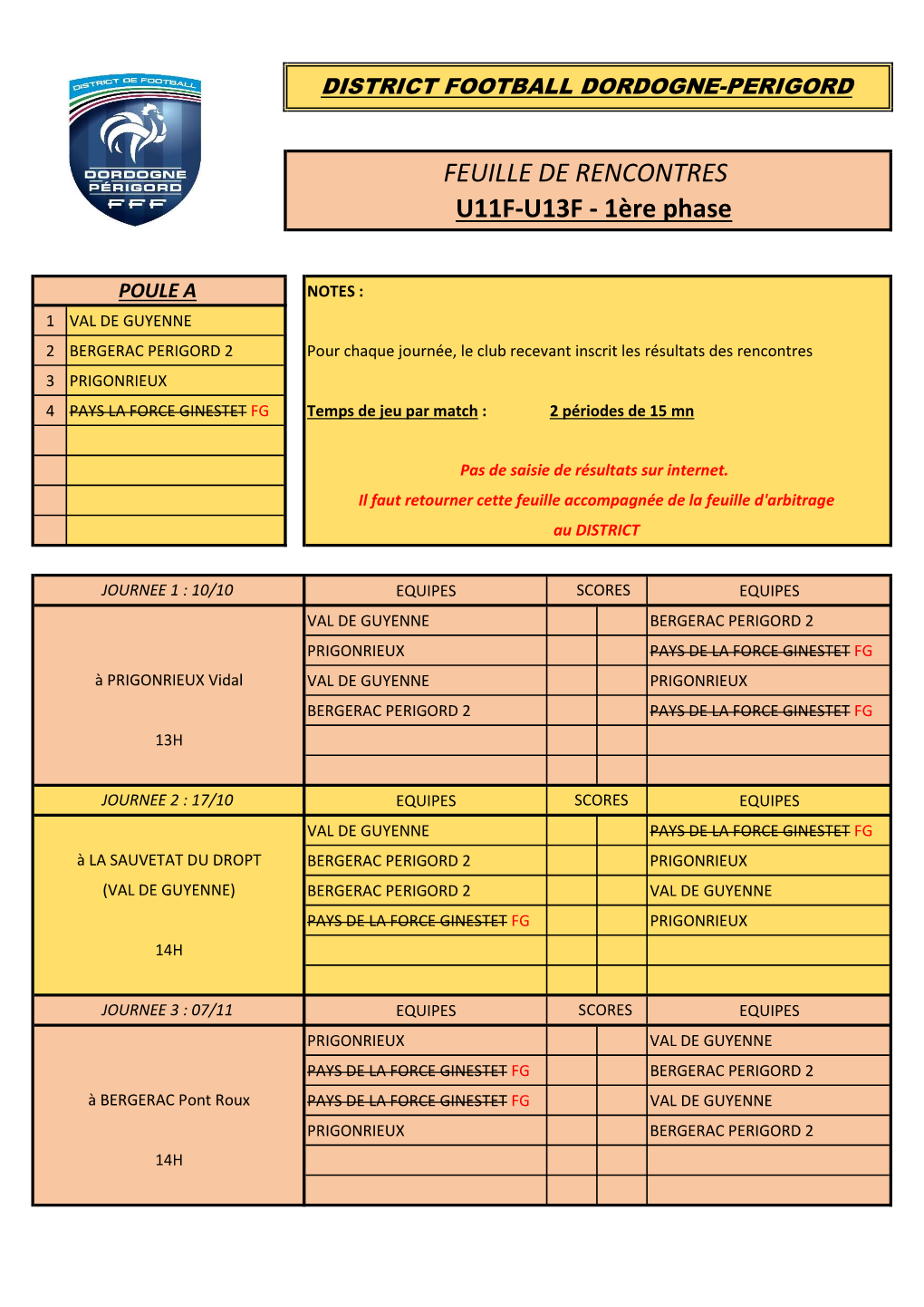 Championnat U11F-U13F Octobre Novembre.Xlsx