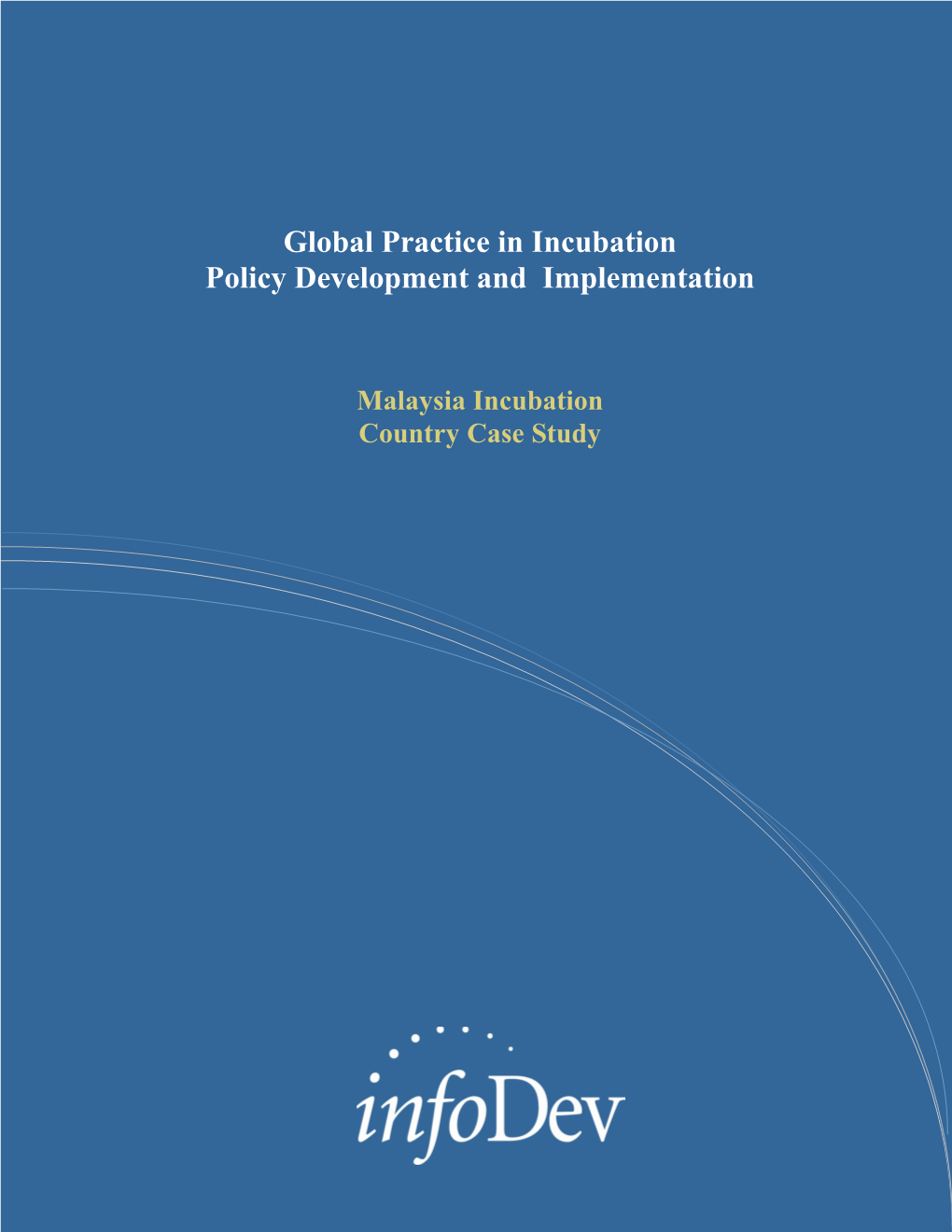 Global Practice in Incubation Policy Development and Implementation