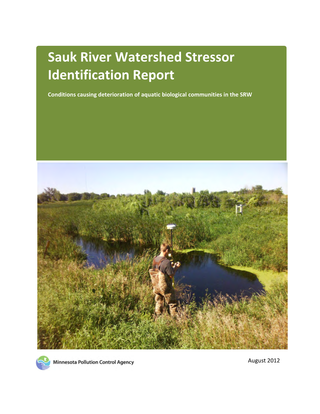 Sauk River Watershed Stressor Identification Report