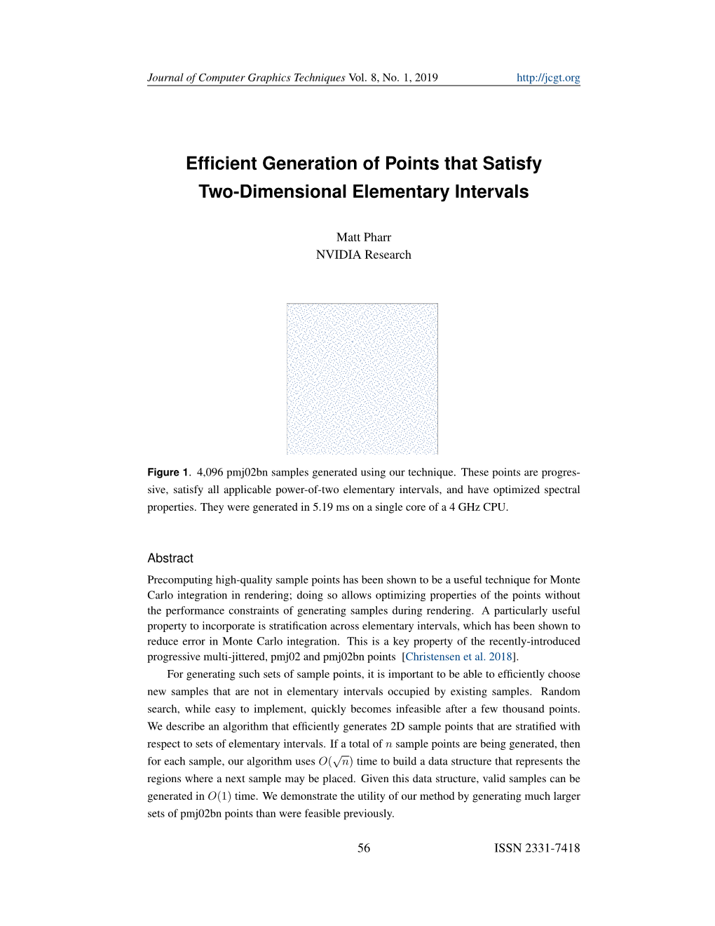 Generation of Points That Satisfy Two-Dimensional Elementary Intervals