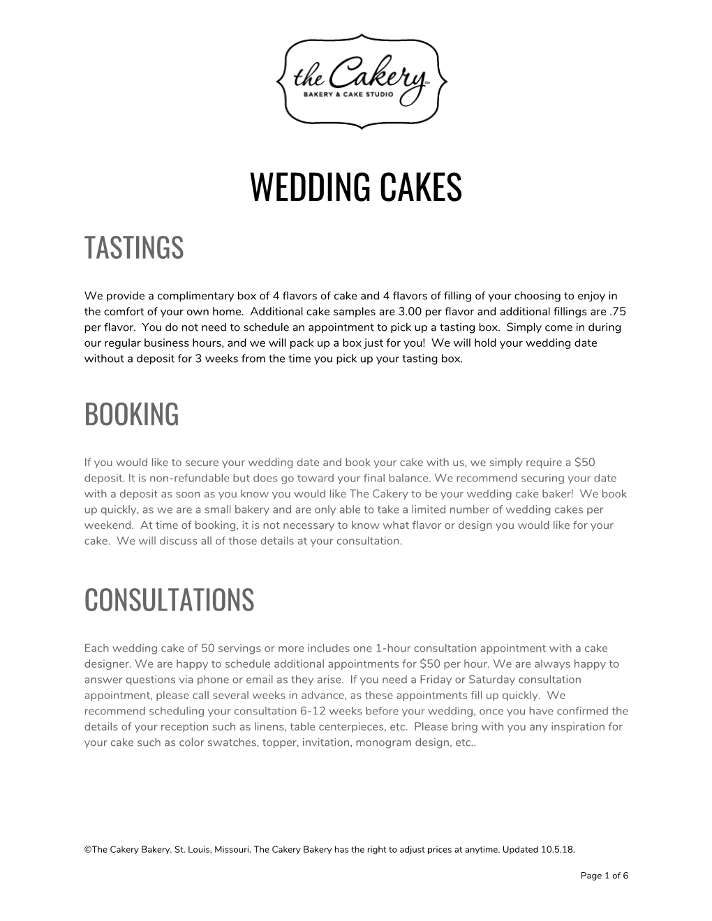 Wedding Cakes