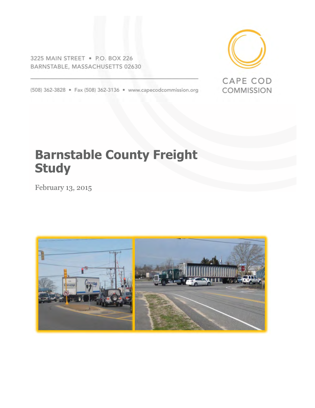 Barnstable County Freight Study