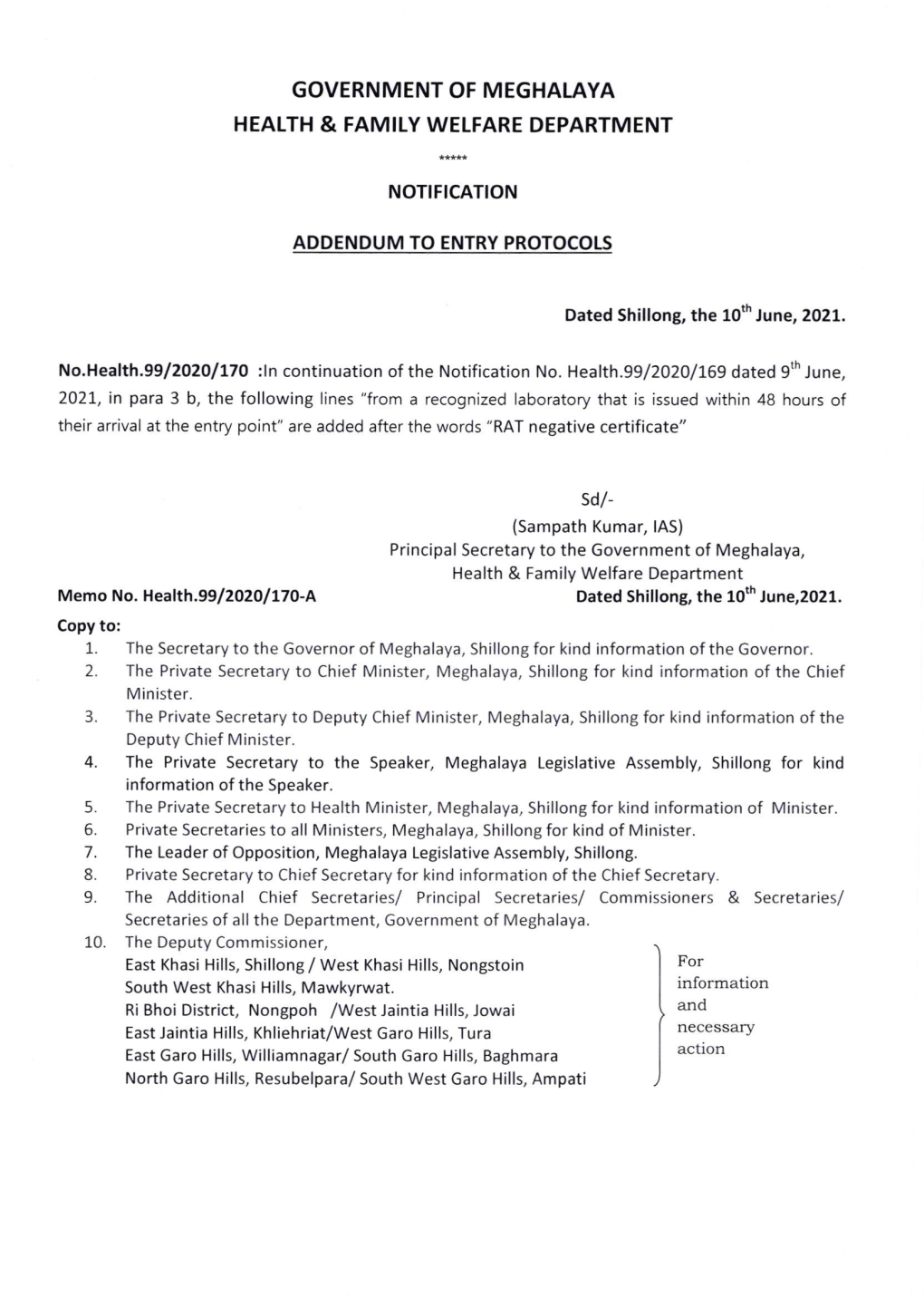 Department of Health & Family Welfare, Government of Meghalaya