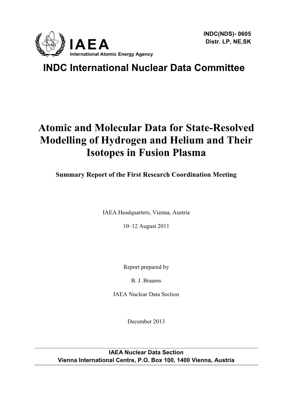 Atomic and Molecular Data for State-Resolved Modelling of Hydrogen and Helium and Their Isotopes in Fusion Plasma