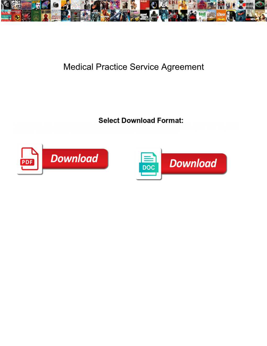 Medical Practice Service Agreement