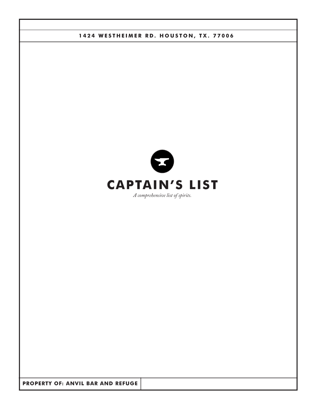 Captain's List