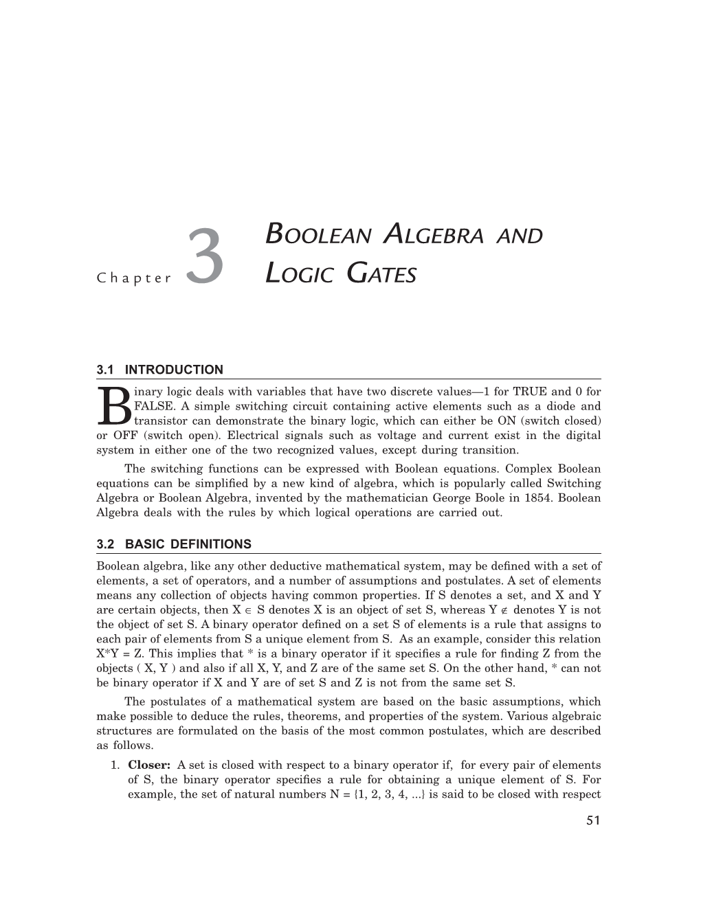 Boolean Algebra and Logic Gates