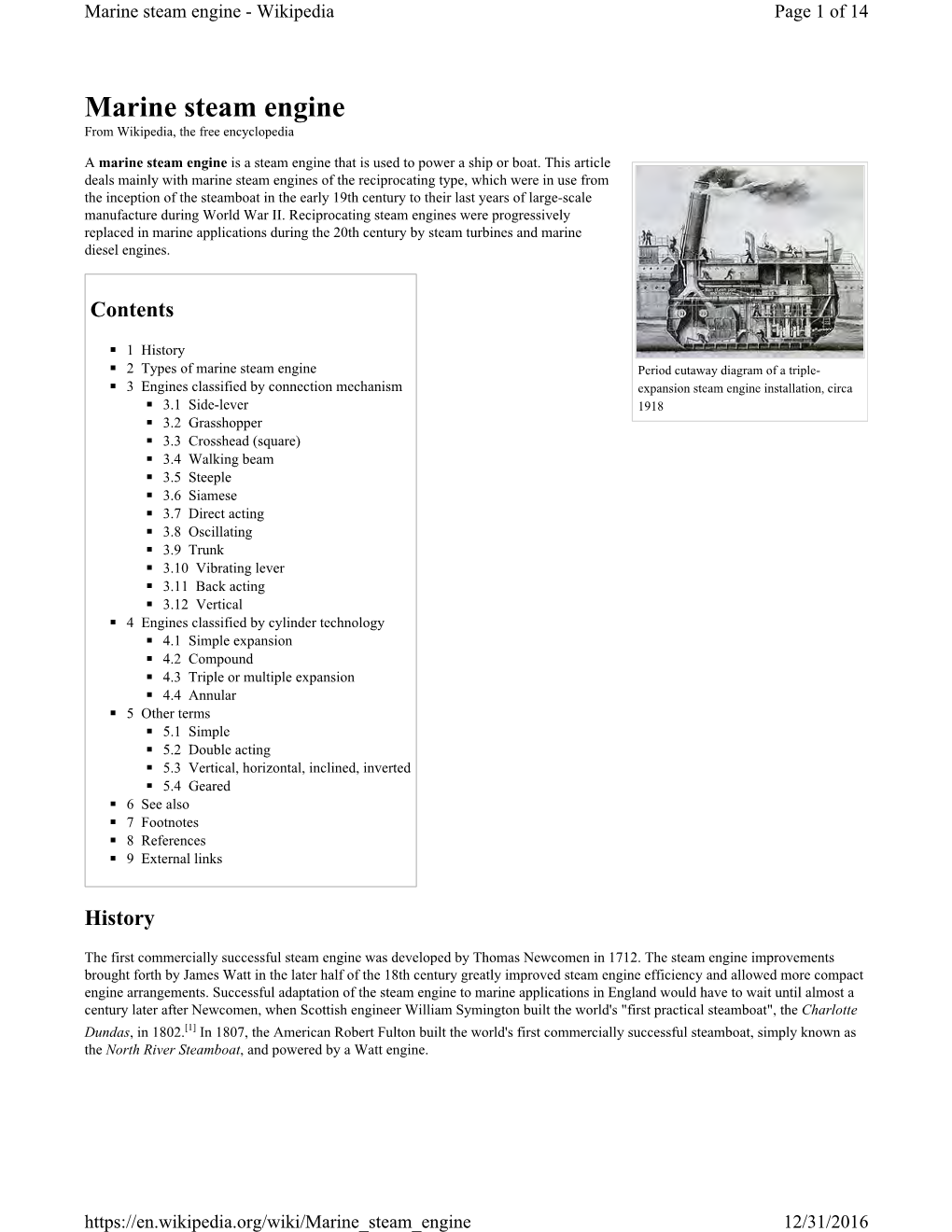 Marine Steam Engine - Wikipedia Page 1 of 14