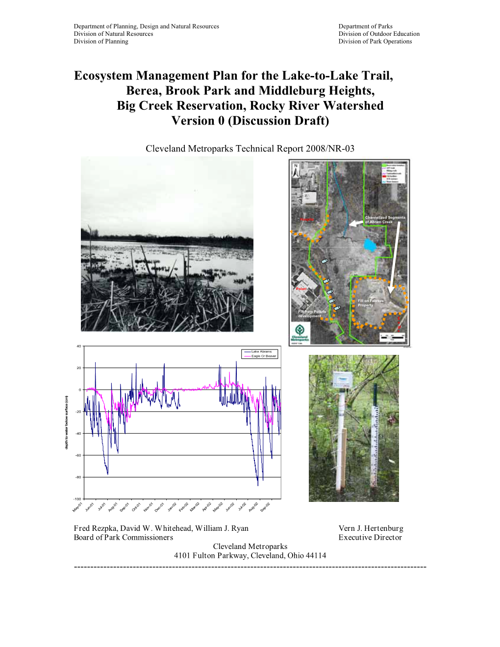 Ecosystem Management Plan for the Lake-To-Lake Trail