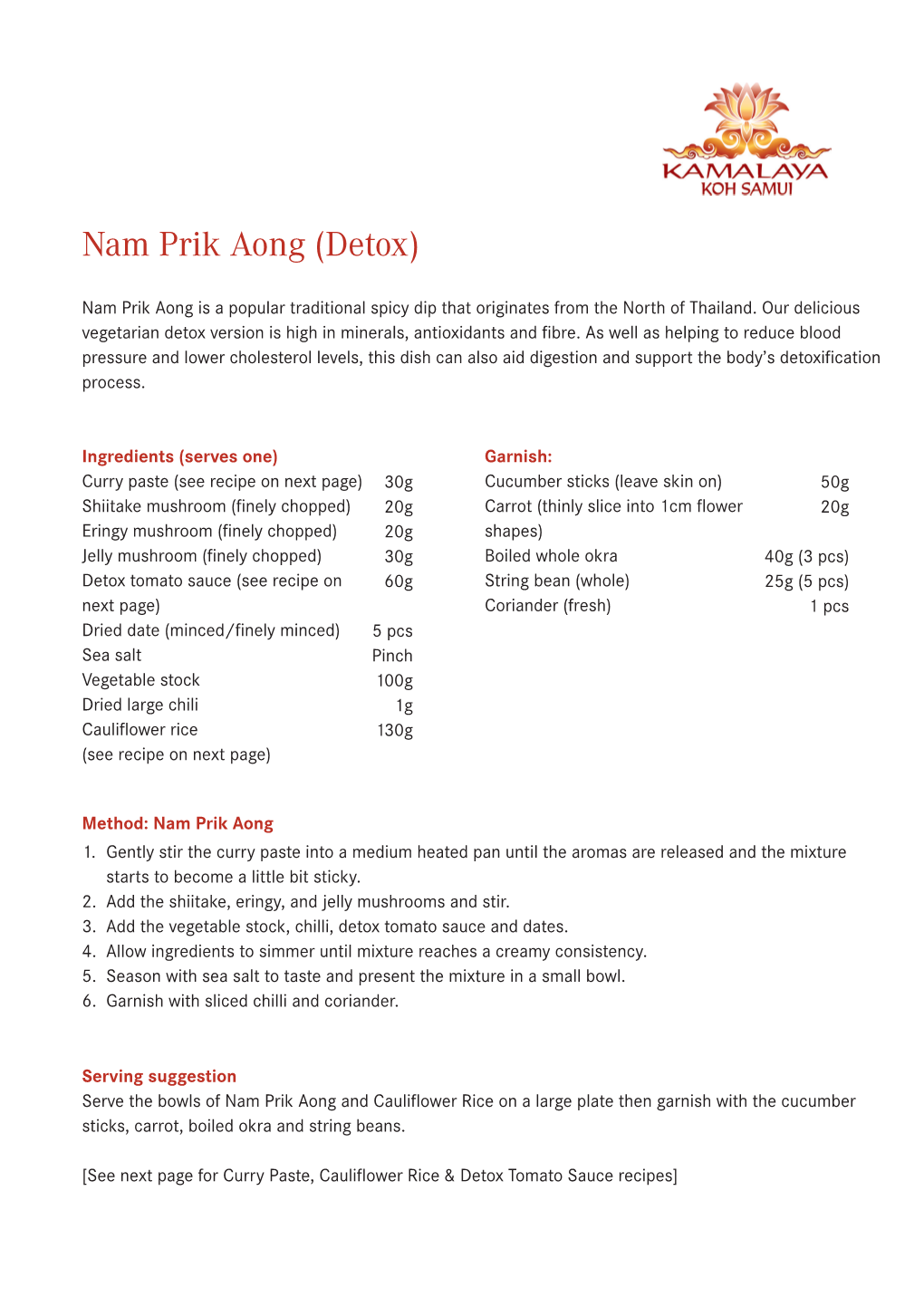 Nam Prik Aong (Detox)