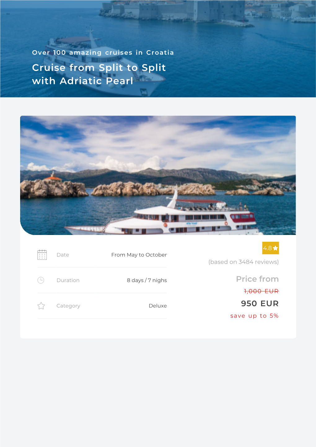 Adriatic Pearl: Split to Split 2021