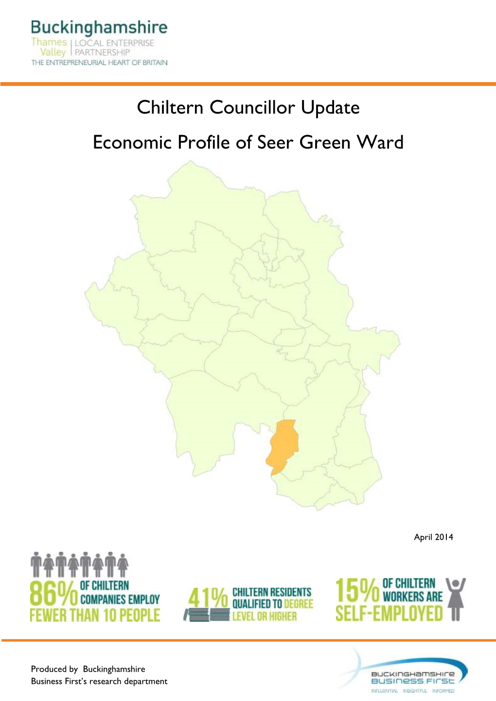 Chiltern Councillor Update Economic Profile of Seer Green Ward