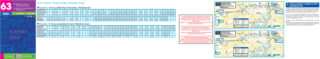 Hiver Horaires