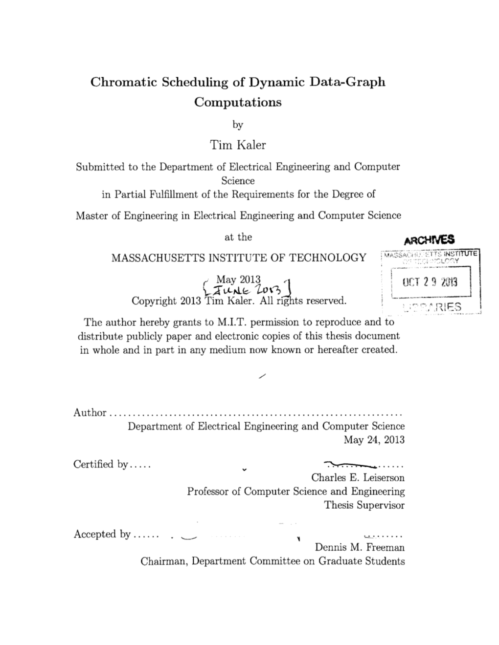 Chromatic Scheduling of Dynamic Data-Graph