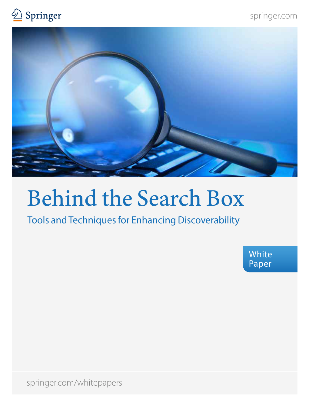 Behind the Search Box Tools and Techniques for Enhancing Discoverability