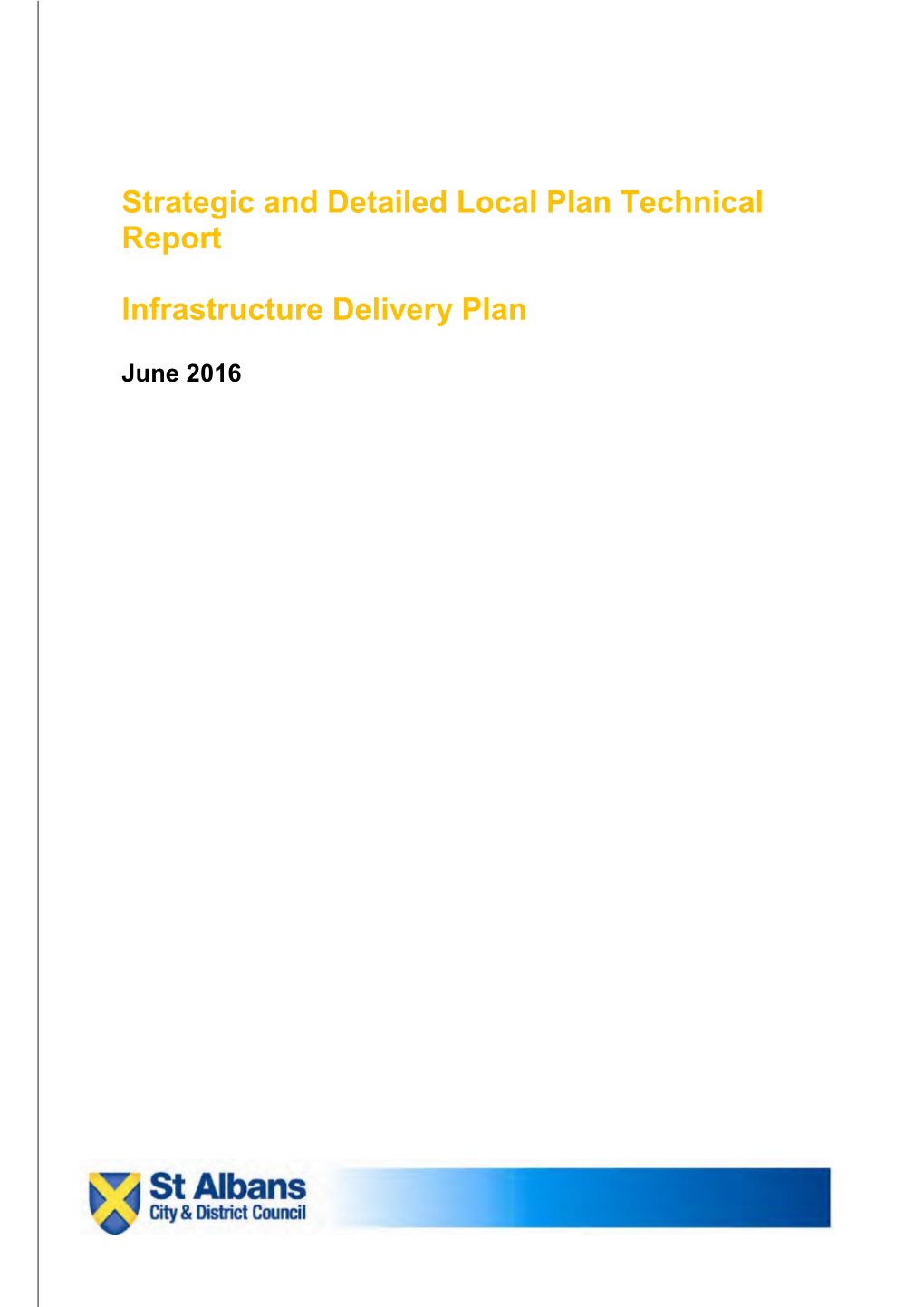 Infrastructure Delivery Plan 2011