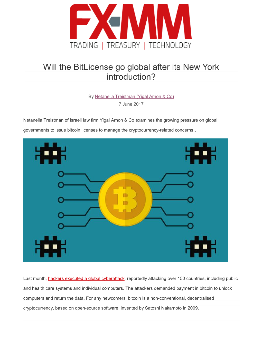 Will the Bitlicense Go Global After Its New York Introduction?