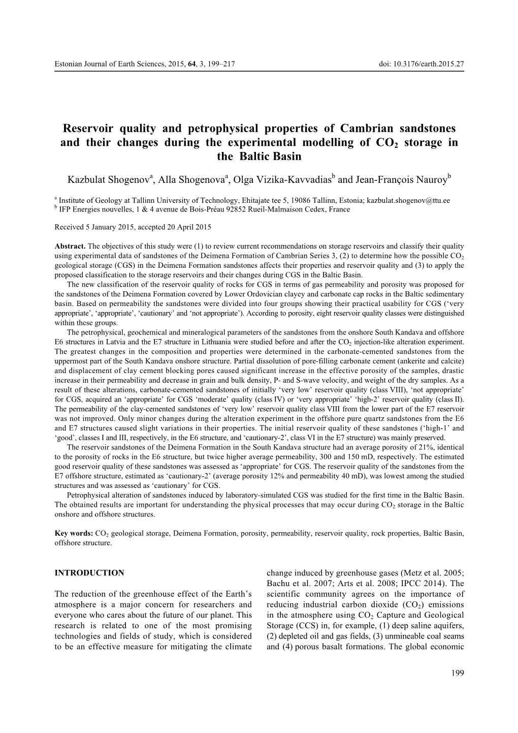 Reservoir Quality and Petrophysical Properties of Cambrian Sandstones and Their Changes During the Experimental Modelling of CO2 Storage in the Baltic Basin