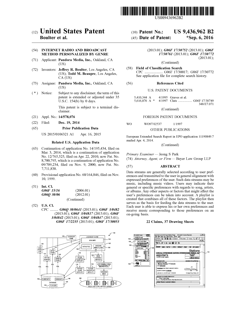 (12) United States Patent (10) Patent No.: US 9,436,962 B2 Boulter Et Al