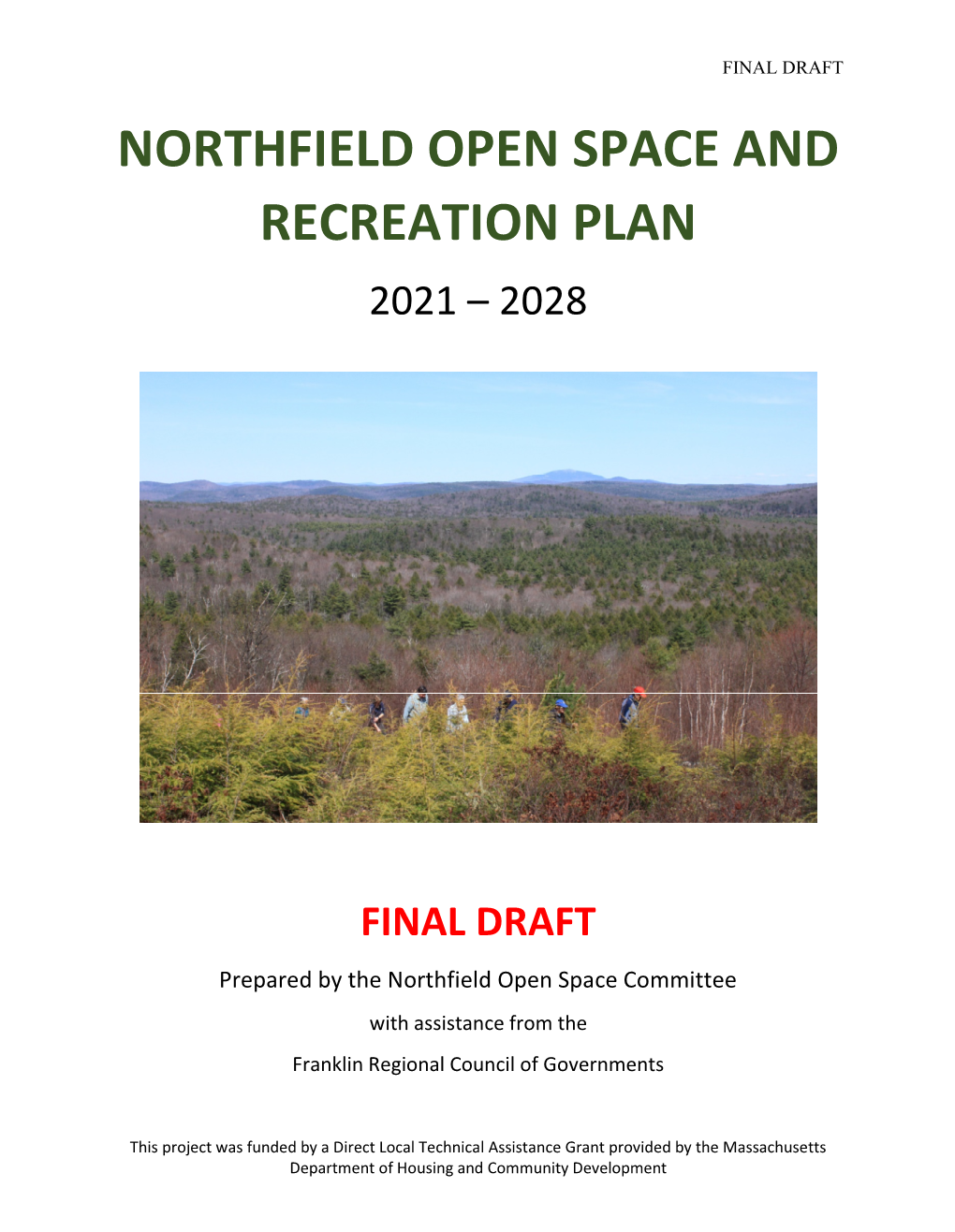 Northfield Open Space and Recreation Plan 2021 – 2028