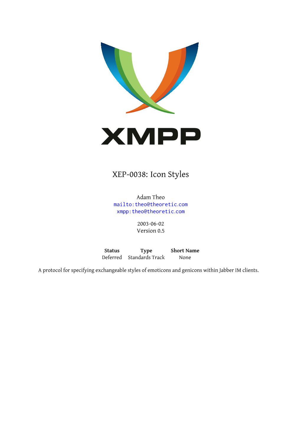 XEP-0038: Icon Styles