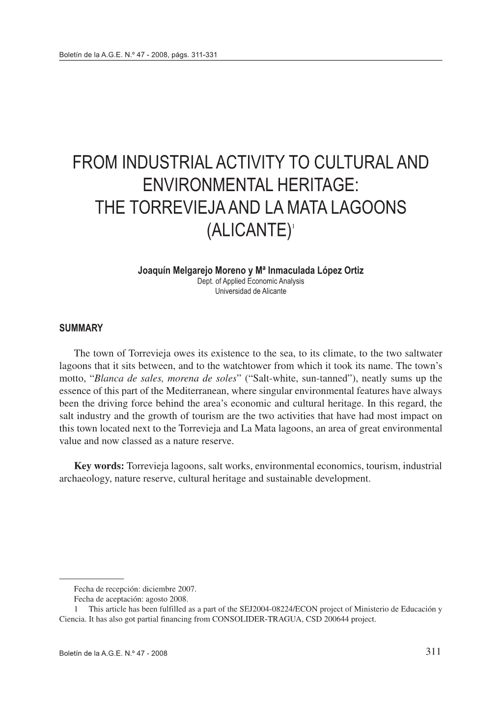 The Torrevieja and La Mata Lagoons (Alicante)