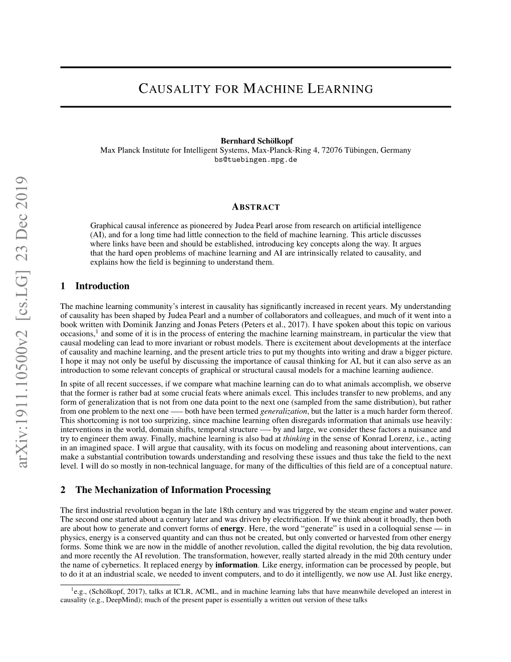 Arxiv:1911.10500V2 [Cs.LG] 23 Dec 2019 Level