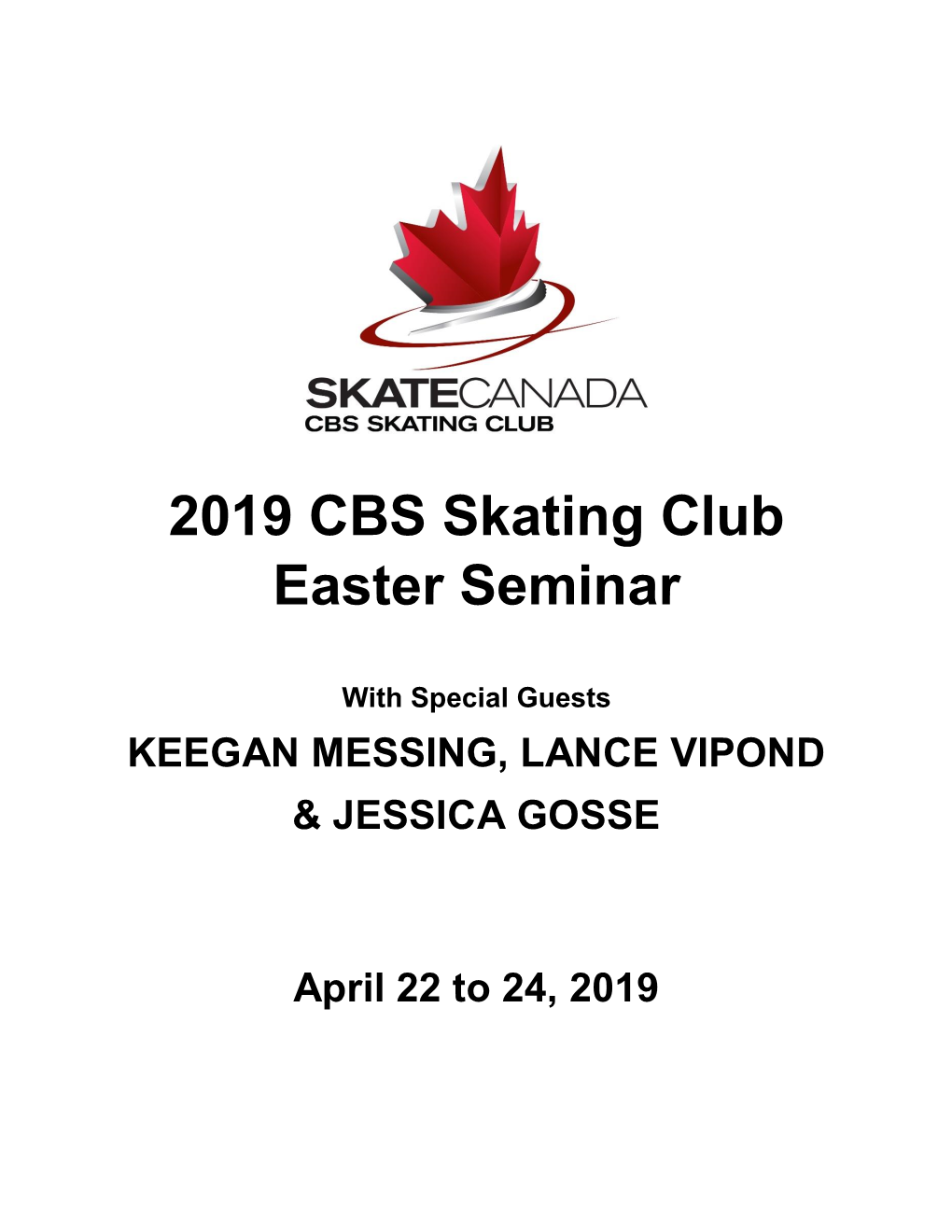 2019 CBS Skating Club Easter Seminar