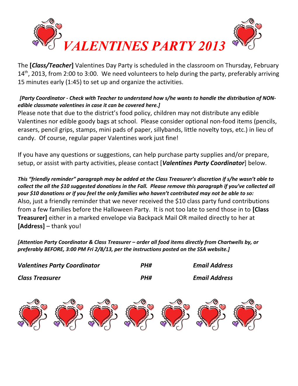 Valentines Party Flyer