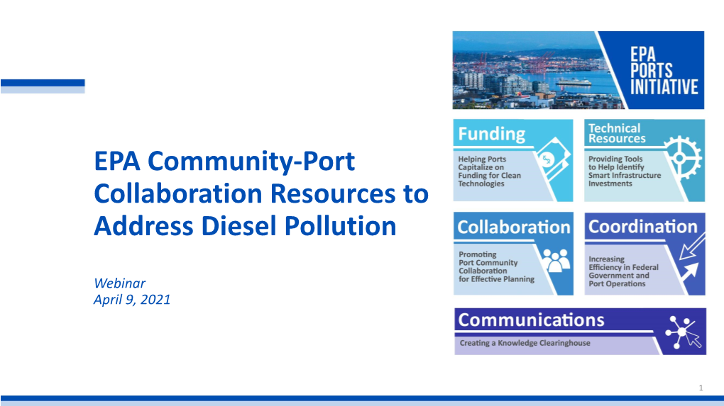 EPA Community-Port Collaboration Resources to Address Diesel