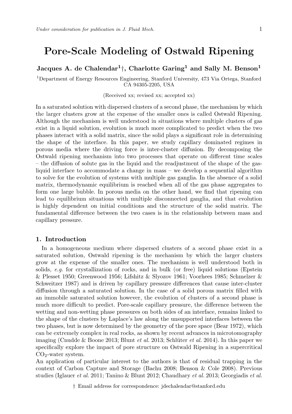 Pore-Scale Modeling of Ostwald Ripening