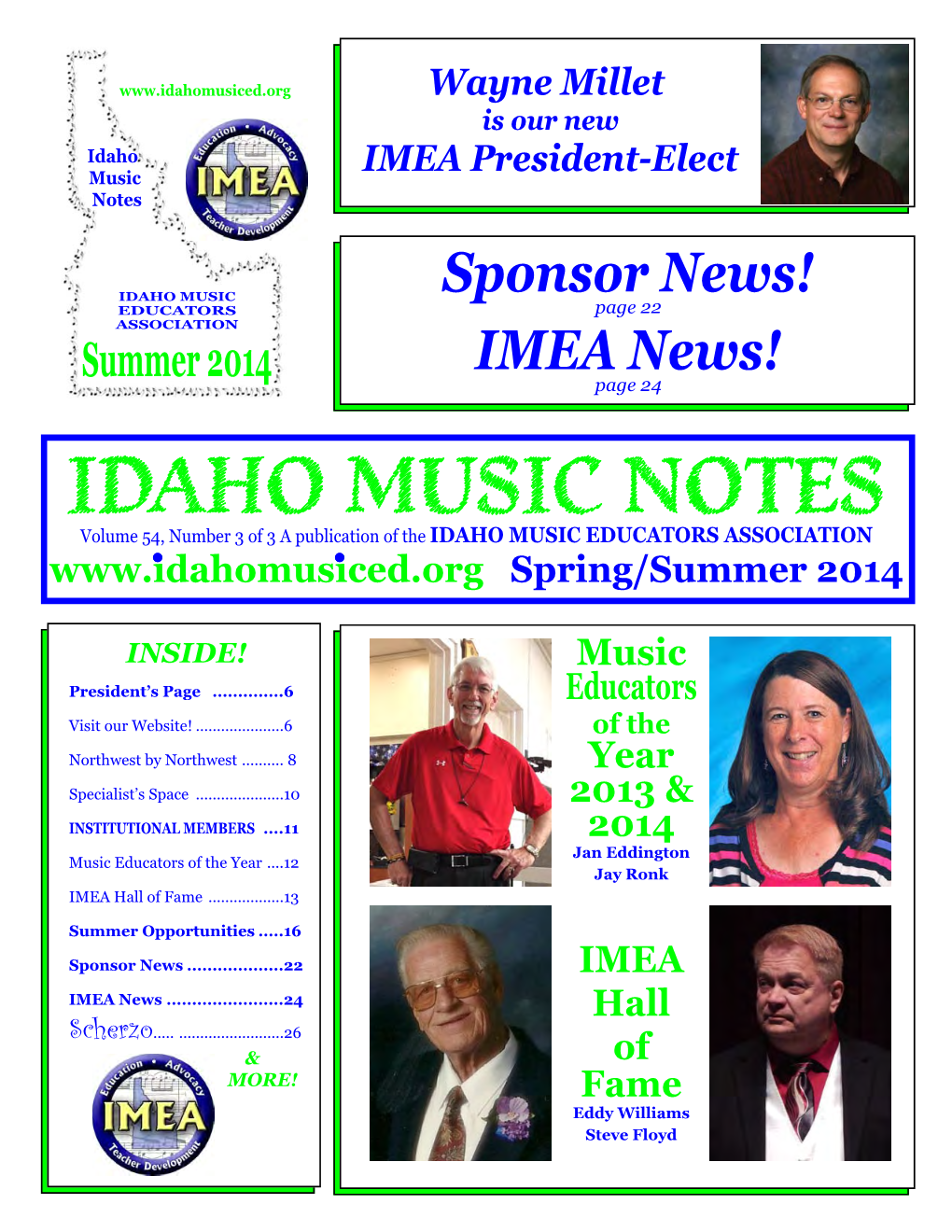 Idaho Music Notes Ho Music Notes