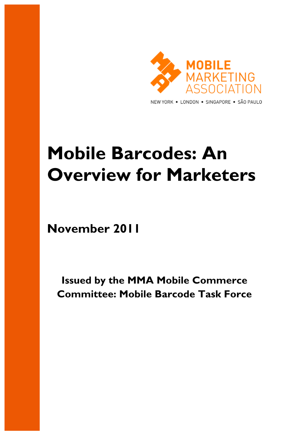 Mobile Barcodes White Paper FINAL DRAFT 09Nov11