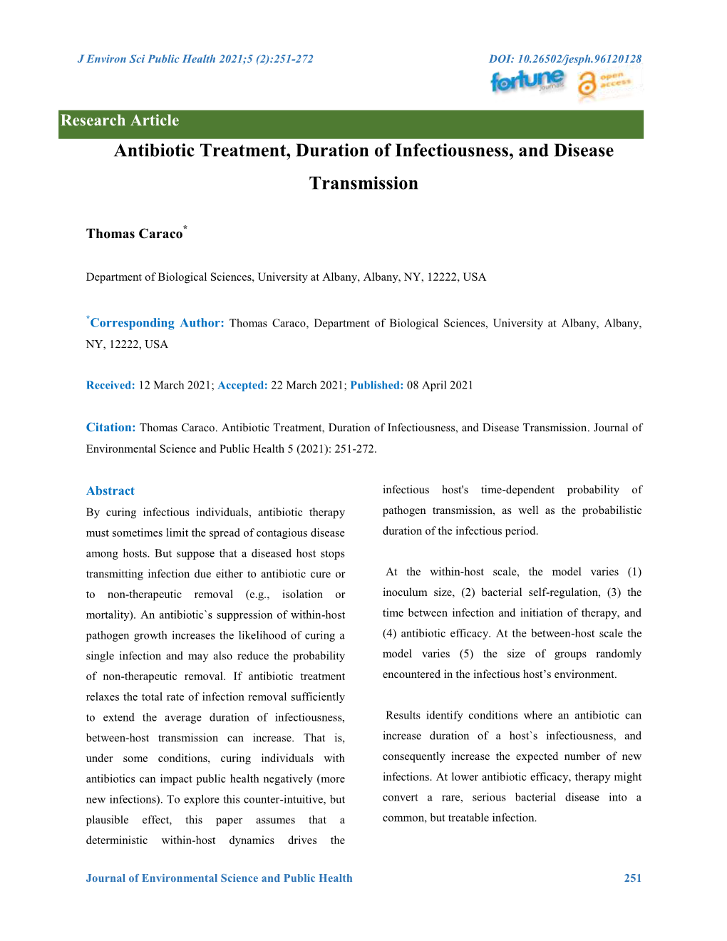 Antibiotic Treatment, Duration of Infectiousness, and Disease Transmission